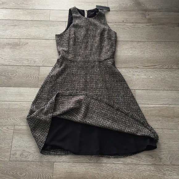 Banana Republic Women's Jumper Dress Tweed Sleeveless Lined Burgundy Size 6 NWT - Picture 14 of 16